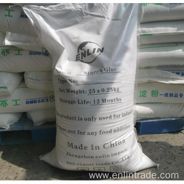 Cold water soluble modified starch adhesive